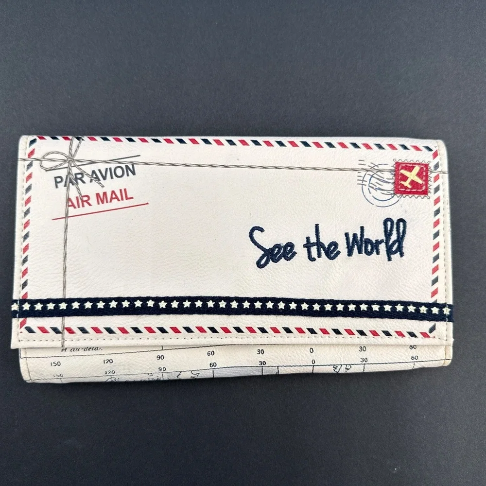 MIAMICA File & Fly Document Organizer Travel Wallet Passport Holder Vacation